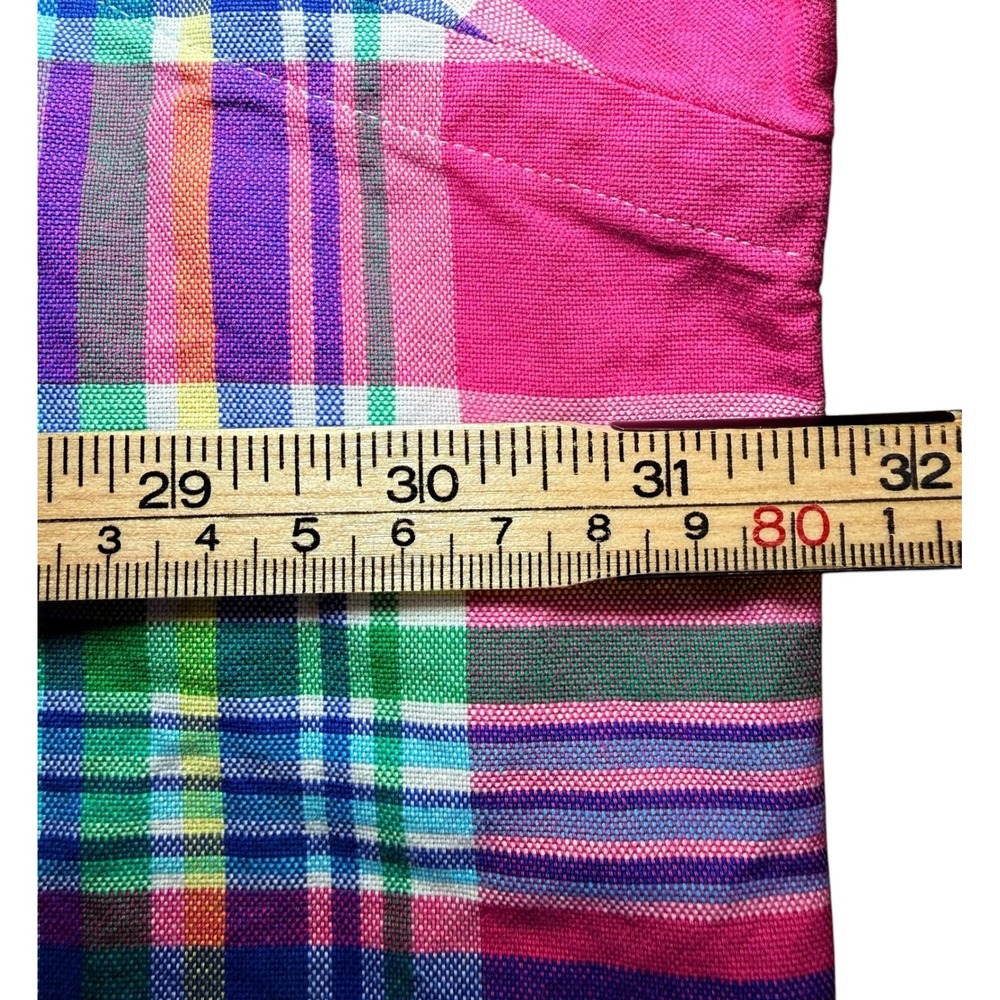 Ralph Lauren Mens 3XB Big Pink Plaid Cotton Button Down Shirt Long Sleeve Pony - Picture 8 of 9